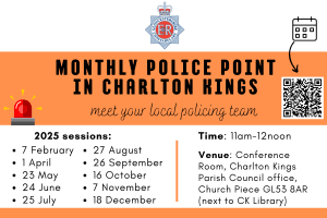 Monthly Police Points in Charlton Kings